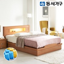 동서가구/착불 테르티 LED Q침대(9존독립) DF910535, 화이트