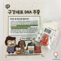 사이언스존 [꿈과-구강세포 DNA추출(유전과 진화) 1인용] 생명과학 과학실험 과학교구 과학실험키트 STEAM 학습교구