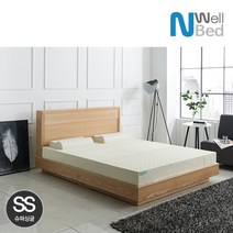 느웰베드 앨리 천연라텍스 슈퍼싱글(SS) 평상형침대(라텍스매트리스 포함), 기능성커버F