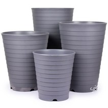 컬러 대형화분 펄레드 / 플라스틱화분 인테리어화분 다육이화분 대형화분 큰화분 원예용품, 04_한성_라운드화분(그레이)-480