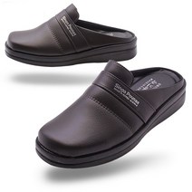 베라슈즈 쿠션 편안한 착화감 4cm굽 국산 남성 방한 블로퍼 뮬 숙방 슬리퍼 샌들 사무실 실내화 피터