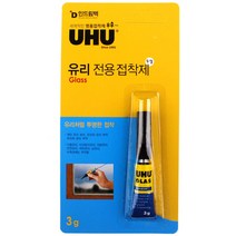 UHU 유리 전용 접착제 3g, 1팩