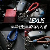 차쟁이몰 렉서스 LS GS IS RX NX CT RC LC 로고 펜던트 꽈배기 키링 열쇠고리 키홀더, 01.BLACK
