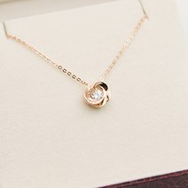 루키스톤 18k 로즈 목걸이 18k목걸이