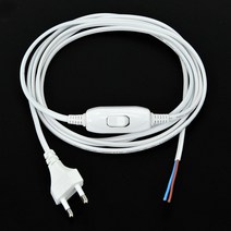 220v 중간 스위치 3m 전원 코드 화이트, 블랙:220V스위치코드3m