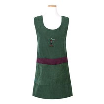더와이 배색 앞치마, 그린, 1개