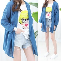 하늘바라기 여성용 마랑 린넨 자켓