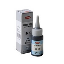 아주문구아톰 금속용 잉크(번호기 잉크), 블랙, 30ml