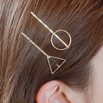 133_도형골드 헤어핀 머리핀