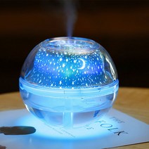 도매창고 수정볼 무드등 겸용 USB 미니가습기, 골드