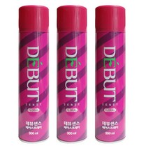 데뷰 센스 헤어 스프레이(후로랄), 3개, 300ml