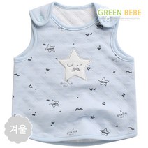 그린베베 겨울 검은별 보온조끼