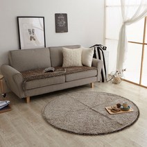 제이에스룸 로체 장모 샤기 원형러그 원형카페트