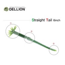 어원낚시 소프트베이트 DELLION 6인치 웜 배스낚시 루어, 007