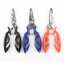 무한비투 낚시 플라이어 합사가위 바늘빼기 포셉 고기집게 낚시공구, 스텐플라이어-오렌지