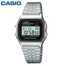 정품 카시오 CASIO A159WA-N1D 남녀 공용 커플 빈티지 메탈 밴드 시계