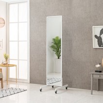 라인아트 애채 BIG전신거울 스탠드형 YJ-P32 이동식 드레스룸거울, YJ-P32 화이트