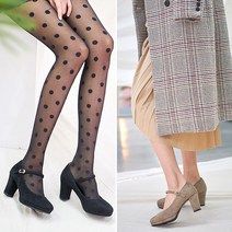 국내생산 7cm 스웨이드 여성구두 메리제인 구두 미들힐 TC-7010