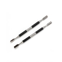 ALBRO 푸셔 실리콘핸들 큐티클푸셔 라운드 일자형, 1개