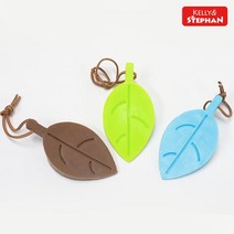 [켈리앤스테판] 도어 스토퍼 (나뭇잎) K132, 그린, 1개