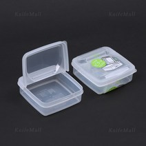 일본 나카야 반오픈 사각용기 L-4 (2P세트) 250ml