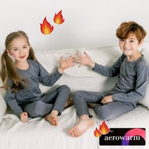 캐릭모아키즈 유아내복 아동내의 주니어실내복 에어로웜 방한기모 내의 내복