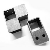 한미씨앤씨 사각파이프 조인트25 L형일자형(피스불포함), 일자형