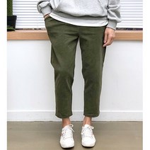 장롱 겨울 기모 밴딩 남자 와이드바지
