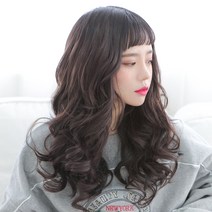 고운머리 똑딱이 붙임머리 헤어피스 스타일피스 미디움 러블리웨이브, 믹스골드브라운30호, 1개