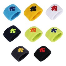 [S7124WSU1E] 데상트 손목밴드 4cm 2개입, 청+남