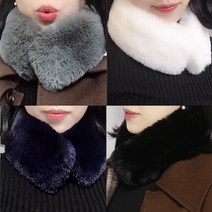 주식회사 스카이 밍크 퍼 목도리 자석 탈부착 (부들부들 따뜻해요~!)