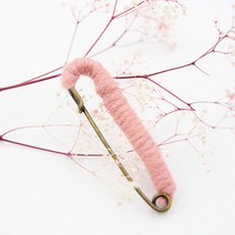 원단킹 장식용옷핀]핑크(99224) 옷핀