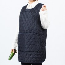 웰컴가운 누빔 조끼 앞치마 MV04, MV04 네이비S