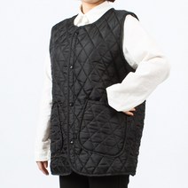웰컴가운 누빔 조끼 앞치마 MV03, MV03 검정S