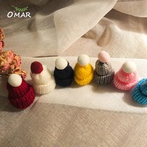 오마르 미니 방울털모자 파츠 석고방향제만들기, 옐로우