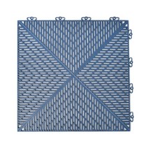 SWEDEN BERGO FLOORING UNIQUE 데크타일 38x38cm 7장 1박스, 스틸 블루, 1box
