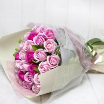 포유더샵 비누꽃다발 25송이 30송이, 바 체리핑크혼합 25송이