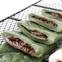 절편 굳지않는 앙꼬 쑥절편1kg+흰절편1kg 앙금 떡, 1봉