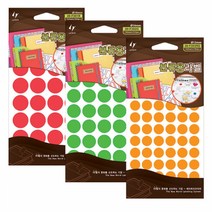 레이테크 컬러분류용라벨 20-F303 형광칼라, 형광주황, 1세트