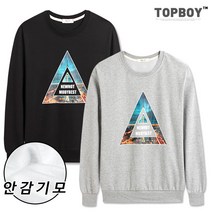 탑보이 삼각탑 기모 맨투맨 티셔츠 (TR581)