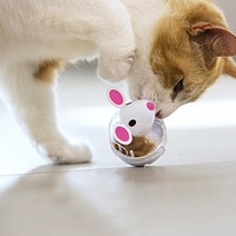 고양이 노즈워크 마우스 오뚝이, 화이트, 1개