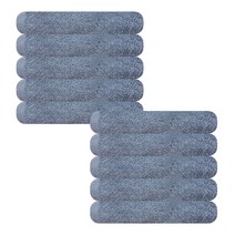 송월타월 호텔수건 라이트무지 130g 욕실 세면 타올 자취생 선물, 하늘, 10장
