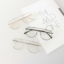 라피던트 복고풍 빈티지 육각 보잉 안경테 자외선 UV400