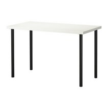 이케아 LINNMON ADILS 120x60 테이블 책상, 상판 참나무무늬 다리 그레이 4개
