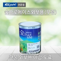 KCC 숲으로 에이스 외부용 0.9L(무광) 내부용 벽화 베란다 외부수성페인트, grey(NB0053)