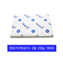 3절도화지(220g 100매) 사무용품 문구 미술 제도용지류 도화지(켄트지), 본상품선택