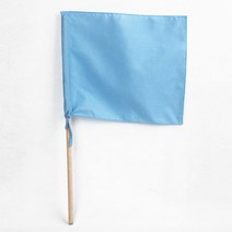 나무 청기 백기 깃발 25x30cm 홍기 노랑색 운동회 게임 신호기, 하늘색기