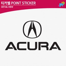 티커벨 혼다 어큐라 차량용 데칼스티커 TKG-41, 블랙