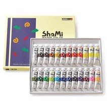 신한 샤미 수채화물감 10ml 24색 미술 화방 준비물