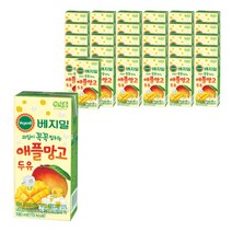 베지밀 과일이 꼭꼭 씹히는 애플망고 두유, 190ml, 32개